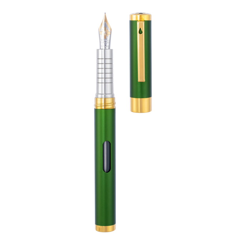 Diplomat D40506013 Nexus Yeşil Altın Dolma Kalem, Fine 14K Altın Uç - 2