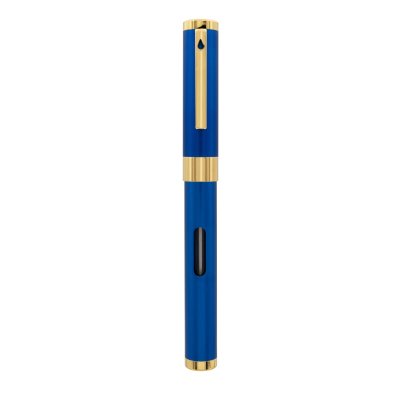Diplomat D40504015 Nexus Mavi Altın Dolma Kalem, Medium 14K Altın Uç - 1