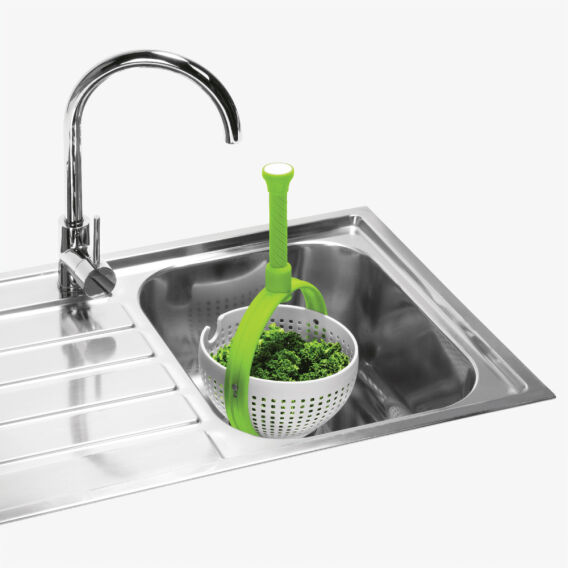 Dreamfarm Spina Kurutucuya Dönüşebilen Kevgir, Yeşil - 5