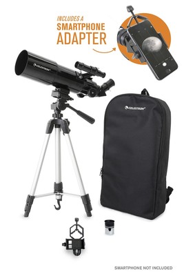 ​Celestron 22030 Travel Scope 80 Portable Teleskop ve Smartphone Adaptör - 1