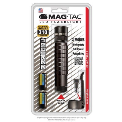 Maglite SG2LRE6Y Mag-Tac 2Cell CR123 LED Fener (Blisterli) - 1