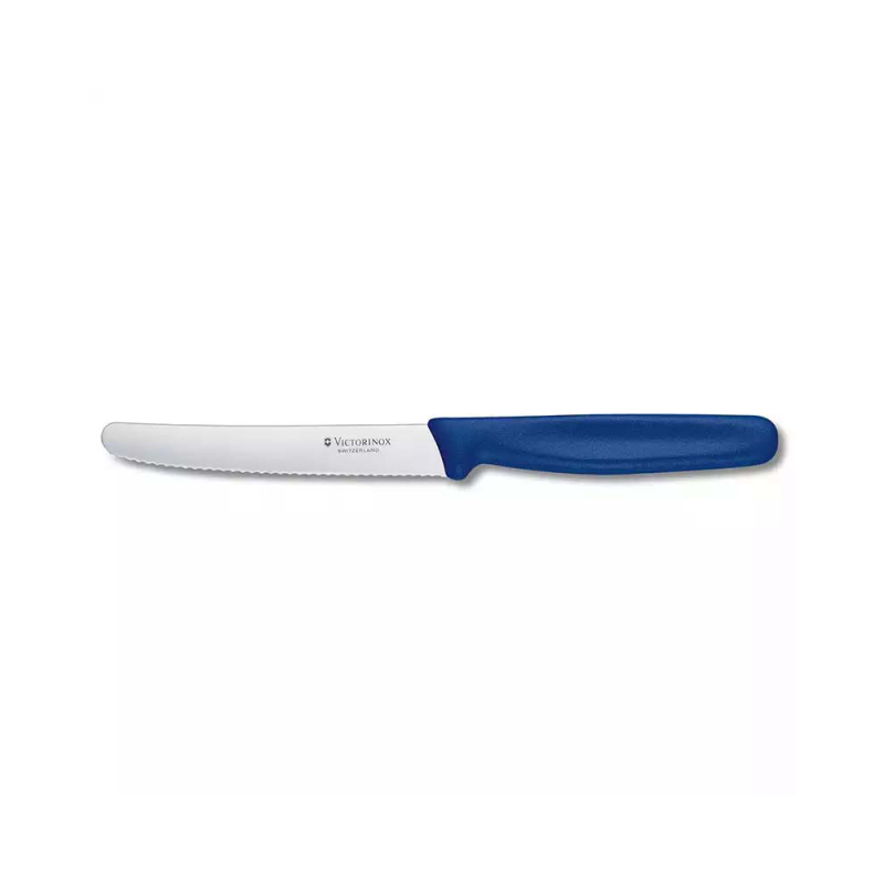 Victorinox 5.0832 11cm Mavi Tırtıklı Domates ve Sofra Bıçağı - 1