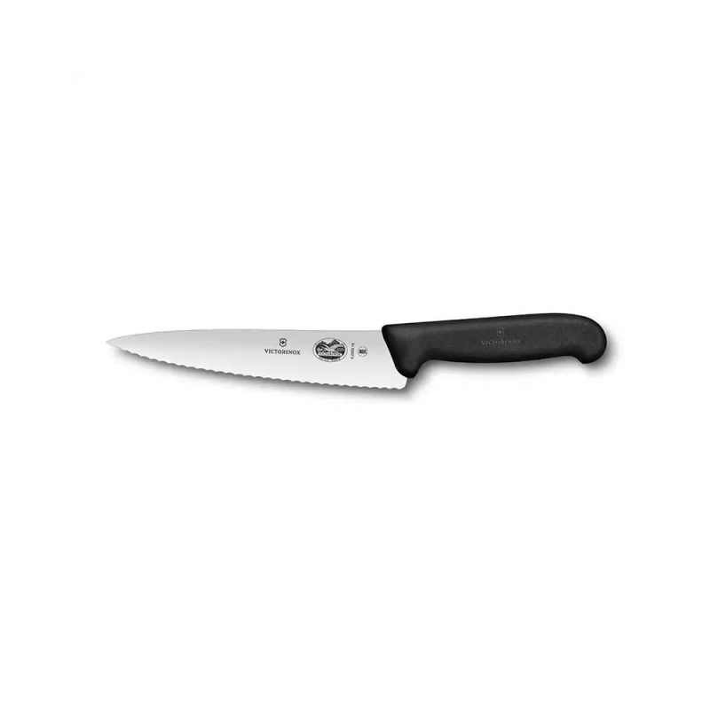Victorinox 5.2033.19 19cm Siyah Tırtıklı Dilimleme Bıçağı - 1