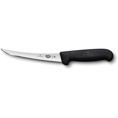 Victorinox 5.6603.12 12cm Siyah Kavisli Dar Ağız Sıyırma Bıçağı - 1