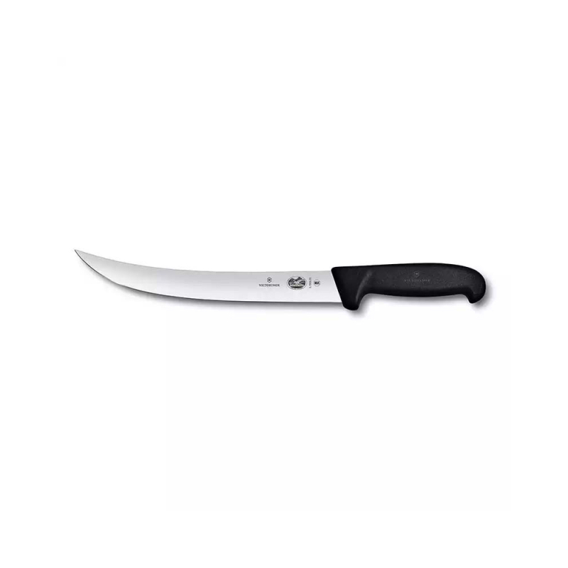 Victorinox 5.7203.25 25cm Siyah Kavisli Dar Ağız Kasap Bıçağı - 1