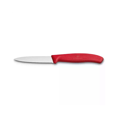 Victorinox 6.7631 8cm Kırmızı Tırtıklı Soyma Bıçağı - 1