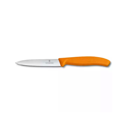 Victorinox 6.7706.L119 10cm Turuncu Düz Soyma Bıçağı - 1