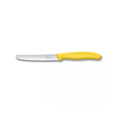 Victorinox 6.7836.L118 11cm Sarı Tırtıklı Domates ve Sofra Bıçağı - 1