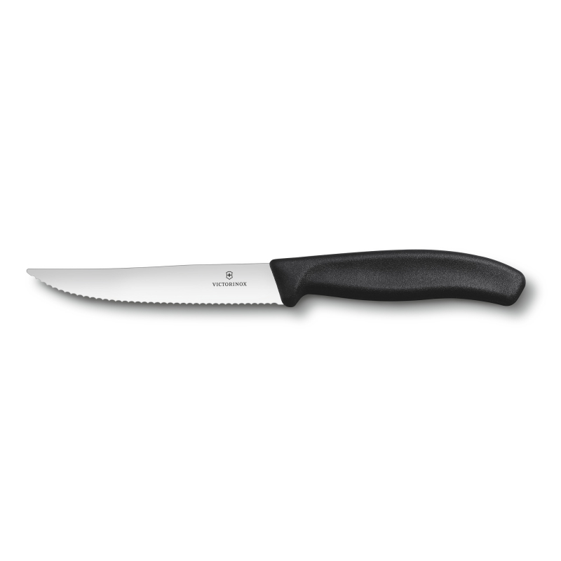 Victorinox 6.7933.12 12cm Siyah Tırtıklı Biftek Bıçağı - 1