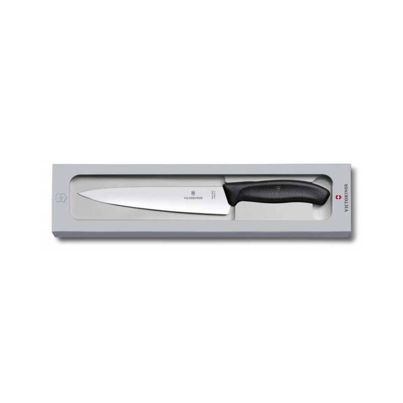 ​​​​​​​​​​​​​​​​​​​​​​​​​​​​​​​​​​Victorinox 6.8003.19G 19cm Siyah Doğrama Bıçağı, Hediye Kutulu - 1