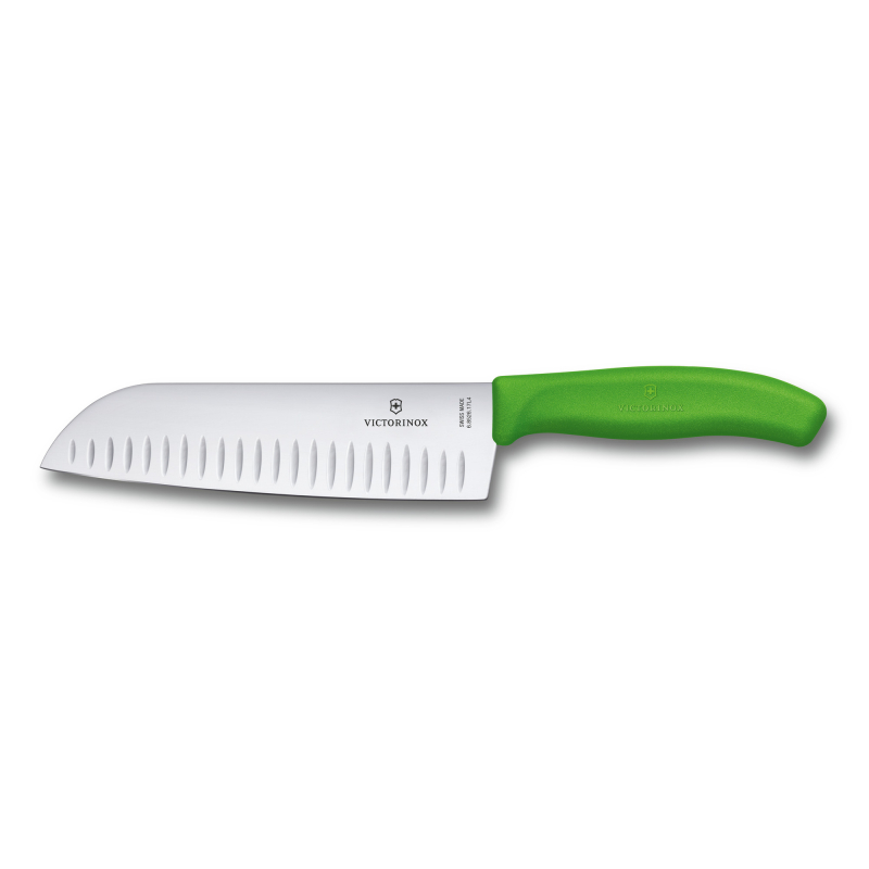 ​Victorinox 6.8526.17L4B 17cm Yeşil Santoku Bıçağı, Blisterli Paket - 1
