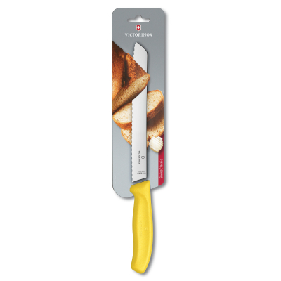 ​​​​​​​​​​​​​​​​​​​​​​​​​​​​​​​​​​​​​​​​​​​Victorinox 6.8636.21L8B 21cm Sarı Ekmek Bıçağı, Blisterli Paket - 1