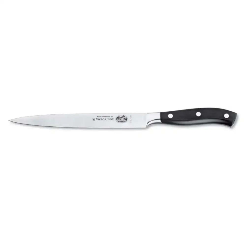 Victorinox 7.7213.20G 20cm Siyah Dövme Çelik Fileto Bıçağı, Hediye Kutulu - 1