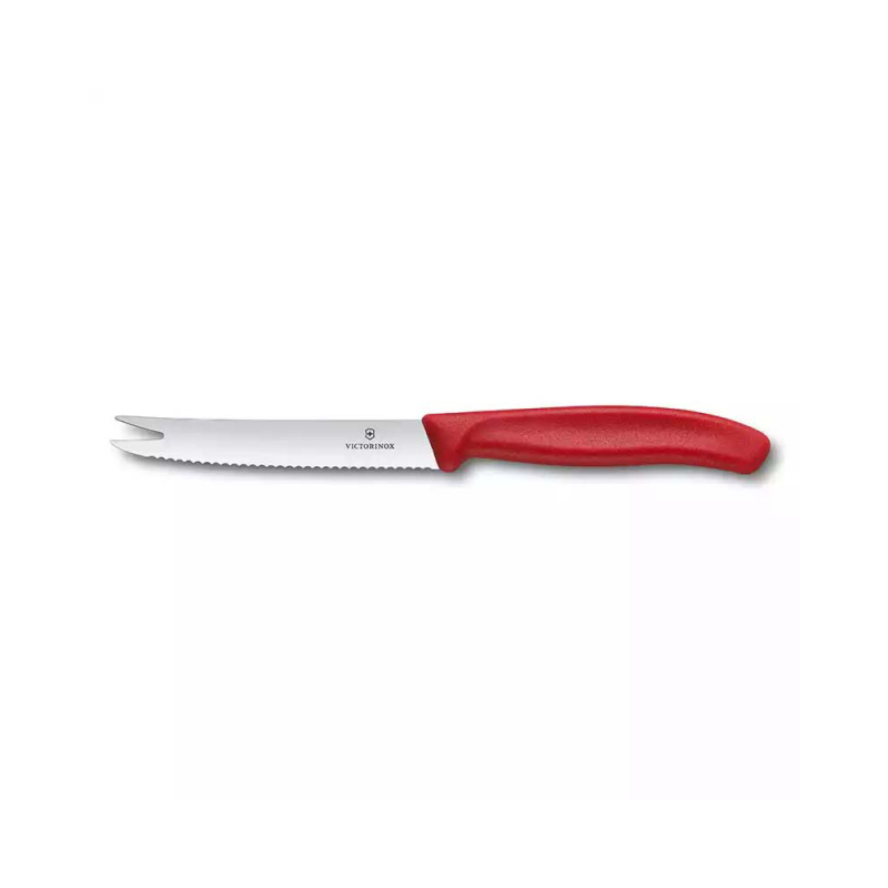 Victorinox 6.7861 11cm Kırmızı Peynir ve Sosis Bıçağı - 1