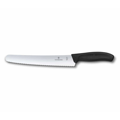 Victorinox 6.8633.22B 22cm Siyah Ekmek Bıçağı, Blisterli Paket - 1