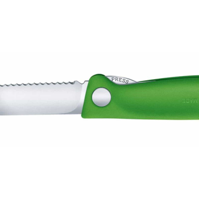 ​​​​​​​​​​​​​​​​​​​​​​​​​​​​​​​​Victorinox 6.7836.F4B 11cm Yeşil Tırtıklı Katlanabilir Domates Bıçağı - 2