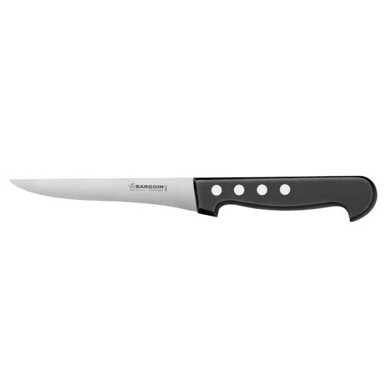 Fischer 315 14cm 4 Perçinli Kemik Sıyarma Bıçağı, Siyah - 1