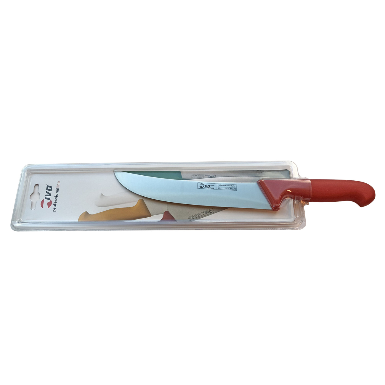 Ivo 55027 Professional Line I 20cm Kırmızı Geniş Doğrama Bıçağı​​​​​