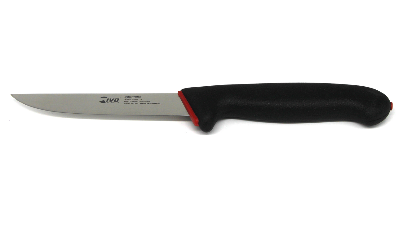 Ivo 93008 DuoPrime 13cm Kemik Sıyırma Bıçağı Siyah/Kırmızı