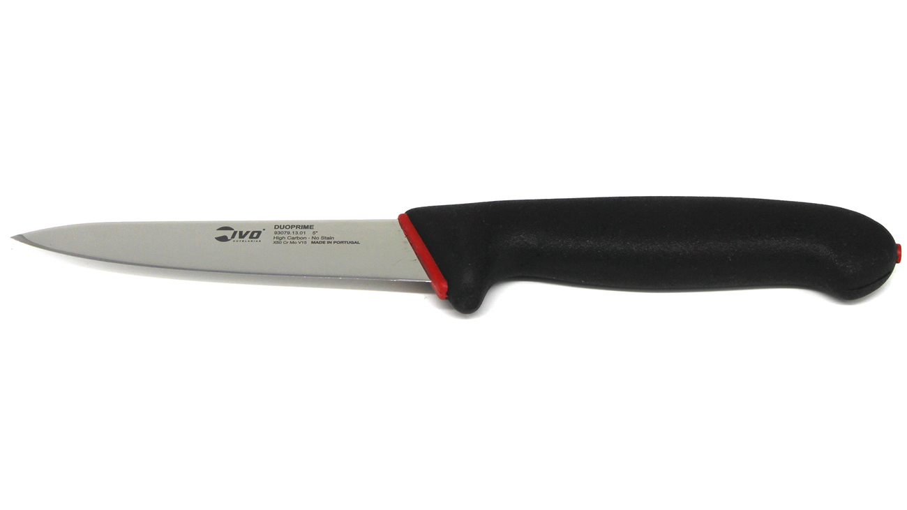 Ivo 93079 DuoPrime 13cm Kemik Sıyırma Bıçağı Siyah/Kırmızı