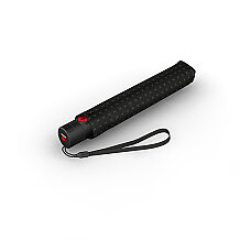 Knirps Ultralight Duomatic Şemsiye, Siyah Desenli - 1