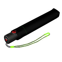 Knirps Ultralight Duomatic Şemsiye, Neon Siyah - 1