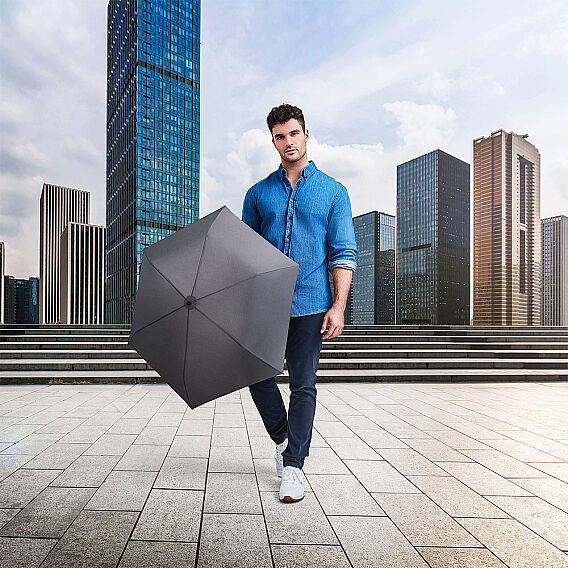 Knirps Ultralight Manuel Şemsiye, Koyu Gri - 6