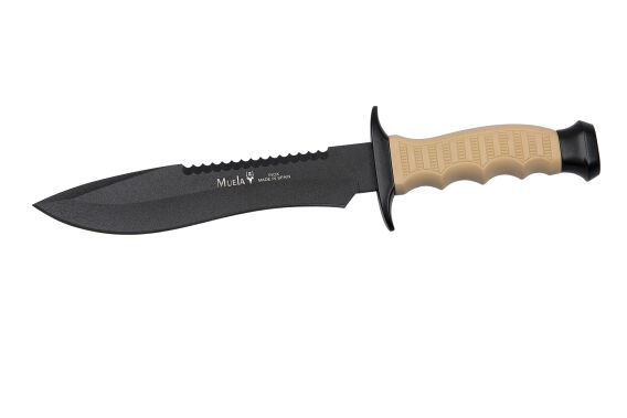 Muela 85-181 Bowie Bej Kauçuk Saplı Bıçak 18cm - 1