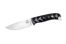 Muela Husky Siyah Micarta Saplı Damascus Bıçak 11cm - 1