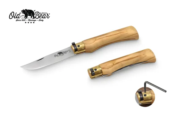 Antonini Old Bear 10cm Zeytin Ağacı Saplı Çakı - 1