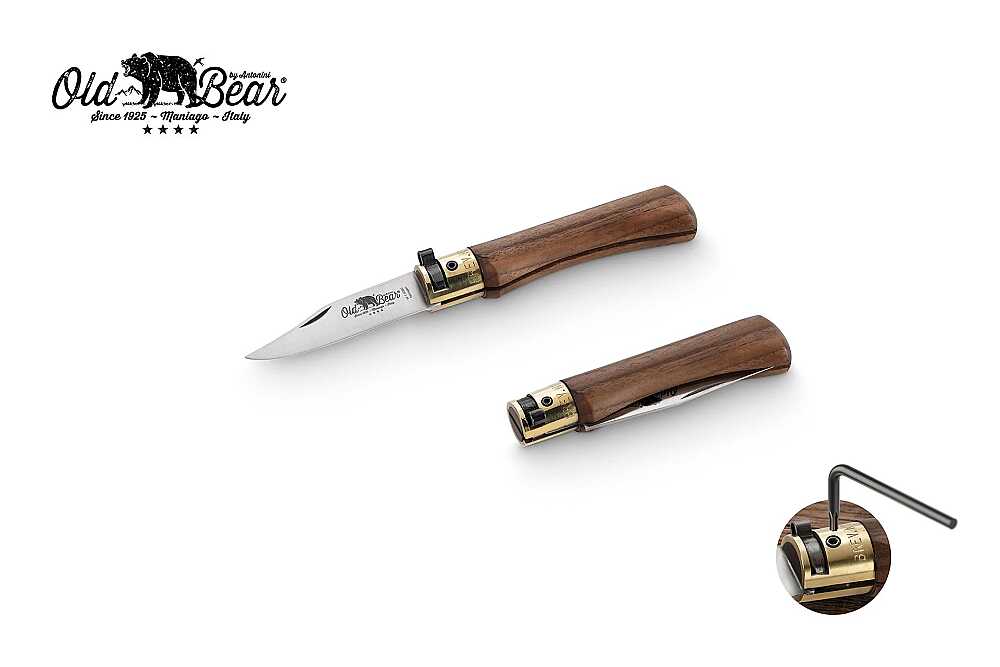 Antonini Old Bear 6cm Ceviz Ağacı Saplı XS Çakı