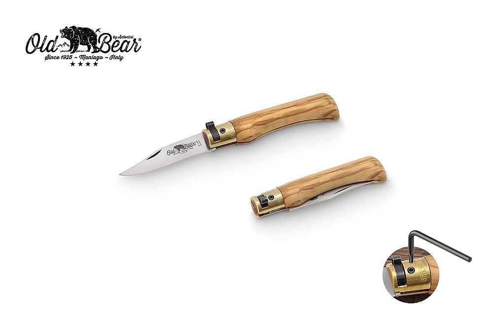 Antonini Old Bear 6cm Zeytin Ağacı Saplı XS Çakı