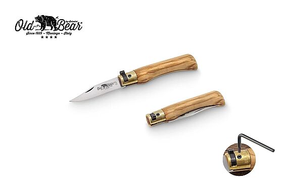 Antonini Old Bear 6cm Zeytin Ağacı Saplı XS Çakı - 1