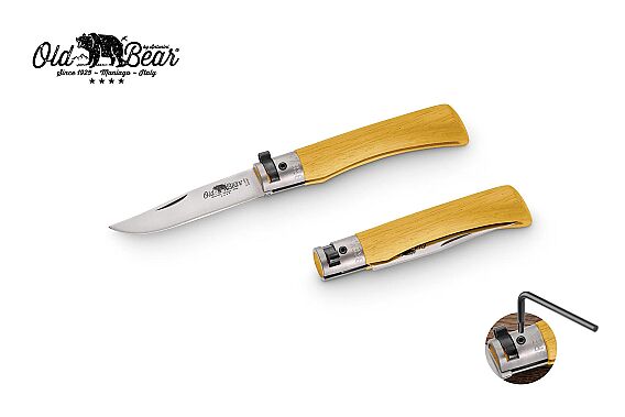 Antonini Old Bear 8cm Sarı Lamine Ahşap Saplı M Çakı - 1