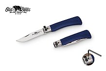 Antonini Old Bear 9cm Mavi Lamine Ahşap Saplı L Çakı - 1