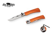 Antonini Old Bear 9cm Turuncu Lamine Ahşap Saplı L Çakı - 1