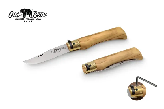 Antonini Old Bear 9cm Zeytin Ağacı Saplı Çakı - 1