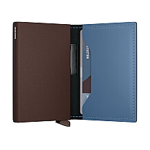Secrid Bandwallet Matte powder Kartlık Cüzdan, Mavi-Kahve - 3