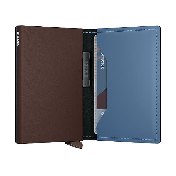 Secrid Bandwallet Matte powder Kartlık Cüzdan, Mavi-Kahve - 3