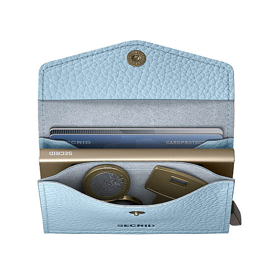 Secrid Envelope Wallet Pebble Kartlık Cüzdan, Buz Mavisi - 3