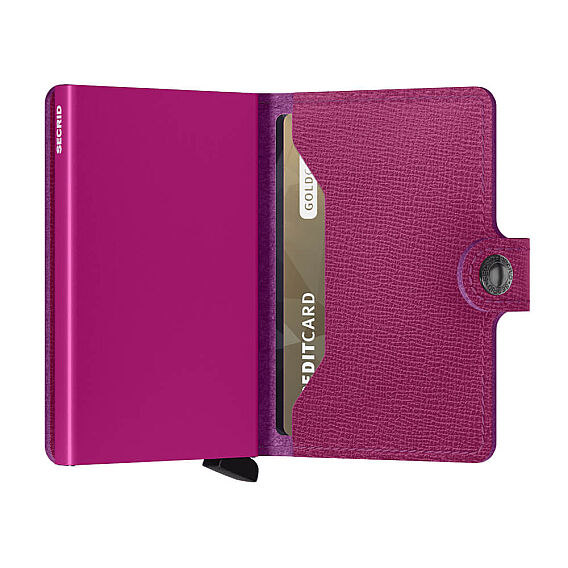 Secrid Miniwallet Crisple Kartlık Cüzdan, Fuşya - 3