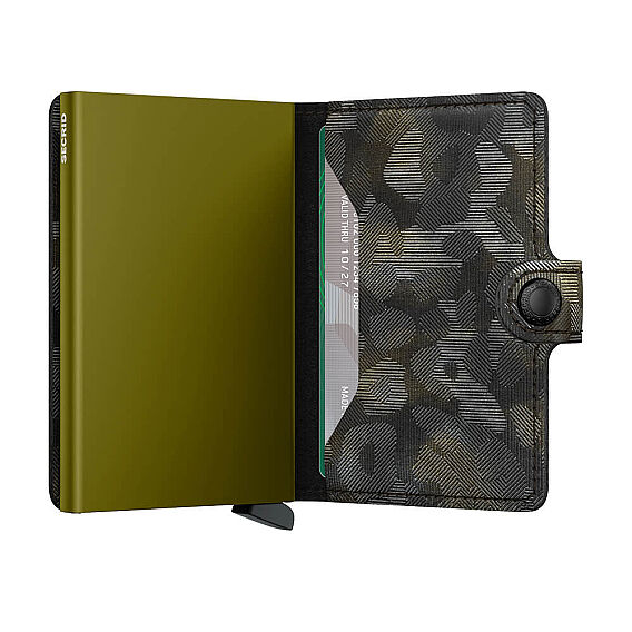 Secrid Miniwallet Jungle Kartlık Cüzdan, Siyah-Yeşil - 3