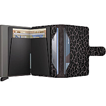 Secrid Miniwallet Leo Kartlık Cüzdan, Gri - 4