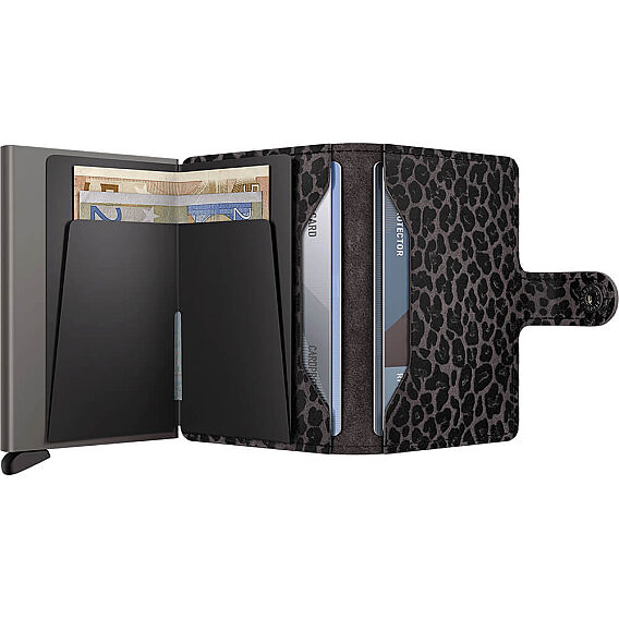 Secrid Miniwallet Leo Kartlık Cüzdan, Gri - 4