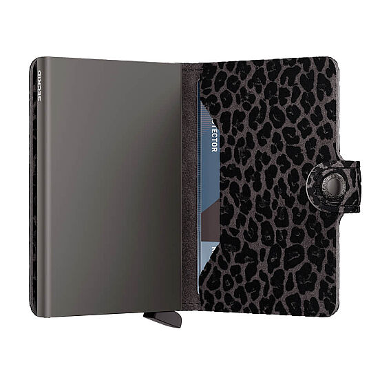 Secrid Miniwallet Leo Kartlık Cüzdan, Gri - 3
