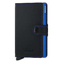 Secrid Miniwallet Matte Cüzdan, Siyah-Mavi - 1