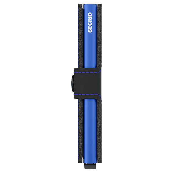 Secrid Miniwallet Matte Cüzdan, Siyah-Mavi - 4