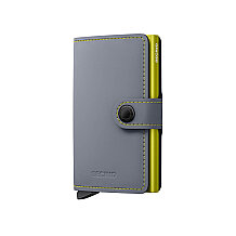 Secrid Miniwallet Matte Kartlık Cüzdan, Gri-Yeşil - 1