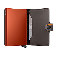 Secrid Miniwallet Matte Kartlık Cüzdan, Kahve-Turuncu - 3