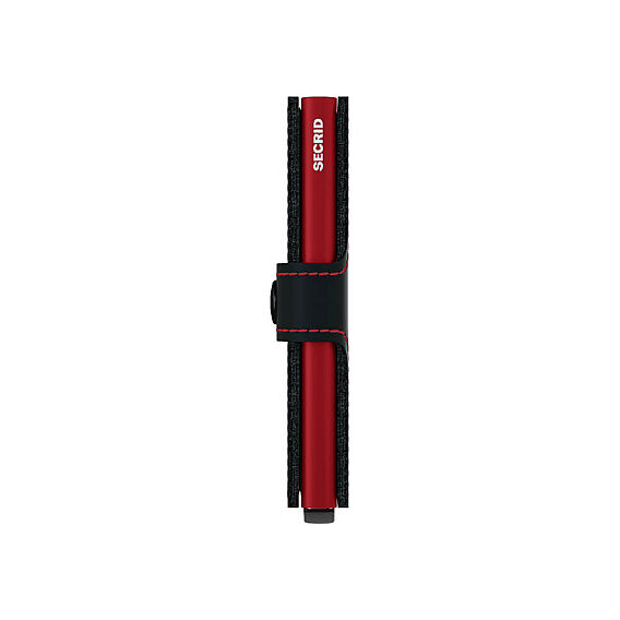 Secrid Miniwallet Matte Kartlık Cüzdan, Siyah-Kırmızı - Secrid (1)
